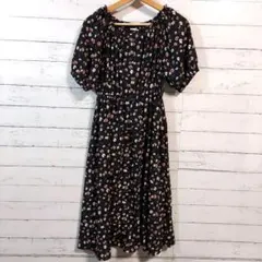 コルザ　レディース　ワンピース　花柄　半袖　Mサイズ　ハニーズ　美品