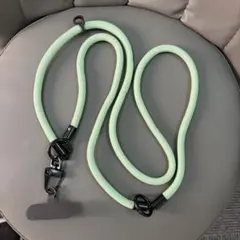 ミントグリーン ロープショルダーストラップ