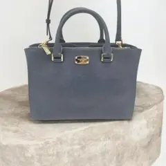 MICHAEL KORS 2WAY バッグ ネイビー 美品