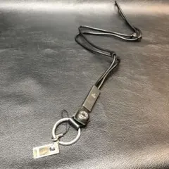 GUCCI グッチ ネックストラップ キーリング レザーストラップ 黒 GUCCI グッチ ネックストラップ キーリング レザーストラップ 黒