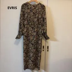 EVRIS ブラウジング ロングワンピース 総柄 ボタニカル 花柄のサムネイル