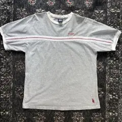 OLD STUSSY 紺タグ リンガーT USA製 グレー L 古着