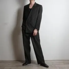 90s GIVENCHY ダブルセットスーツ フォーマル カーキ/UW348