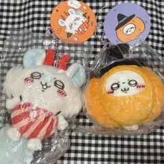 ちいかわ　仮装たのしい〜！マスコット(カボチャなモモンガ)（デビルなモモンガ）