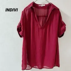 バーガンディ シャツ