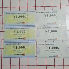 ビックカメラ/コジマ　 株主優待券 ¥6,000分（2026.5.31まで！）