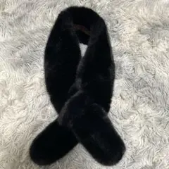 ブラックファー マフラー スカーフタイプ