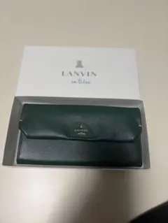 未使用品　LANVIN ダークグリーン 長財布