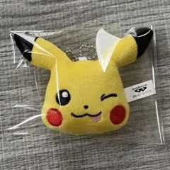 ポケモン ポケットモンスター ボールチェーン付きフェイスぬいぐるみ ピカチュウ