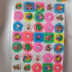 m*i様 昭和レトロ アニマル ぷくぷく シール、