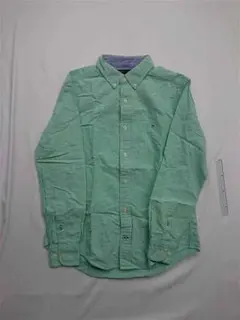 ◎トミーヒルフィガー カスタムフィット ボタンダウンシャツ メンズ グリーン S