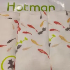 Hotman 金魚柄 フェイスタオル 3枚セット