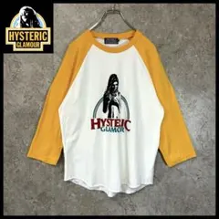 ヒステリックグラマー 7分袖 Tシャツ M ラグラン 黄 美品 ヒスガールのサムネイル