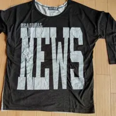 CHAMI CHAMI SEASONAL NEWS Tシャツ　七分袖　両面