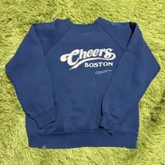 DISCUS トレーナー　ブルー　USA製　90s スウェット　プリントロゴ　M