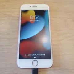 バッテリー100% iPhone 6s ピンク 64G SIMフリー