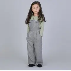 新品　プティマイン バックリボンサロペットパンツS