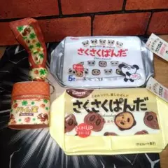 さくさくぱんだ　クリアポーチ　パイの実　スカーフ付きチャームポーチ