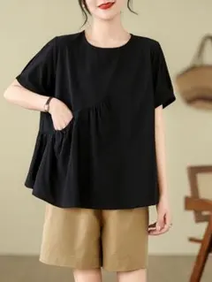 人気新作 Tシャツ 3色展開 着痩せ カジュアル 着心地いい 大きいサイズ