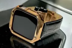 S1☆アップルウォッチバンド　レザーベルト Apple Watchカバー