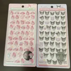 【正規品】ボンボンドロップシール ミニ　クロミ&マイメロディー 2枚セット