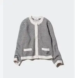 ユニクロ　ニットショートジャケット