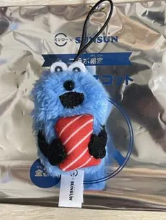 スシロー　パペットスンスン　コラボ限定　指人形マスコット　まぐろ