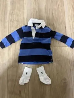 ★国内正規品　ラルフローレン ラガーシャツ　ポロシャツ　ボーダー　靴下おまけ