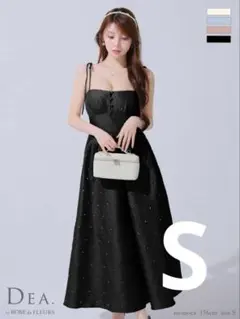 DEA.by ROBE de FLEURS Aラインロングドレス ブラック S