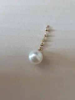 K18 YG パーツ パール リメイク ハンドメイド ネックレス ピアス