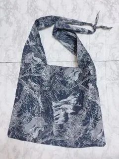 ハンドメイド サブバック エコバッグ グレー