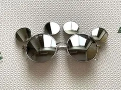 美品　廃盤　ディズニー　サングラス　ミッキー　大人用　シルバー　ミラー