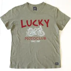 J*.様 Lucky Brand バイクプリント半袖Tシャツ メンズ アメカジブのサムネイル