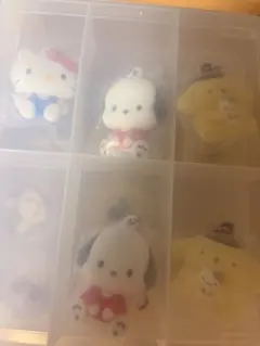 サンリオ　ふわわフロッキーマスコット　ポチャッコ　ポムポムプリン