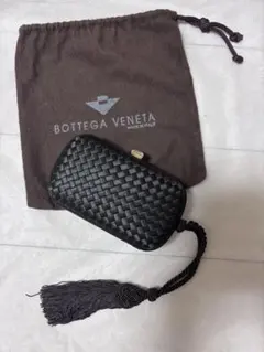希少☆美品☆ボッテガヴェネタ クラッチバッグ☆ポーチ イントレチャート シルク