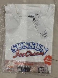 GU SUNSUN Ice Cream グラフィックT L