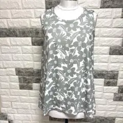 美品【COMME CA ISM】コムサイズム花柄タンクトップM Aラインゆったりのサムネイル
