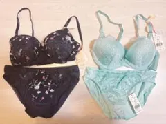 【新品タグ付】アモスタイル ブラ＆ショーツ 2点セット C65 谷間くっきり