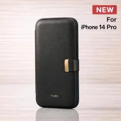 新品未開封 iPhone 14 Pro 手帳型 ケース チャコールグレー