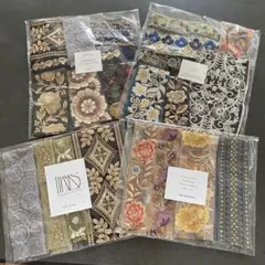 【大特価】インド刺繍リボン　はぎれアソートセット&30㎝の詰め合わせセット