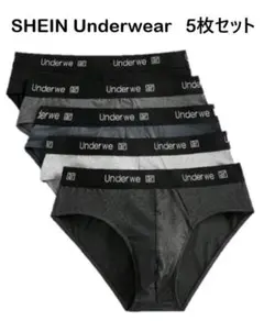 SHEIN Underwear 無地 メンズ ブリーフ M 5枚組 (S)