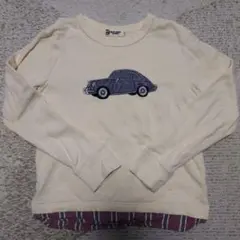 KNITPLANNER 車刺繍 トレーナー130cm