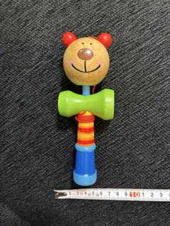 木製カラフルくまちゃんのけん玉約20cm