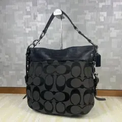 Coach Signature Oneshoulder Bag Black