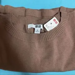 ユニクロ　オーバーサイズ　スリットチュニック　長袖　Brown タグ付き