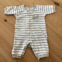 ベビー服 ベビー用品 新生児 カバーオール くまさん ベージュ