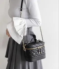 RANDA キルティング2WAY バニティバッグ