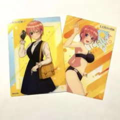 五等分の花嫁 中野一花 トレーディングクリアカード 2枚組