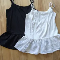 オペークドットクリップ♡キャミソール2枚セットのサムネイル