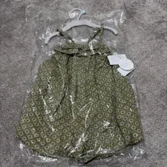 &mignon バースデイ　ベビー 花柄サロペット　アンドミニョン 95